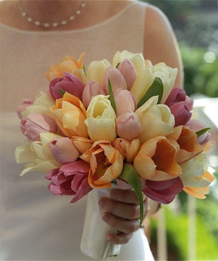 Wedding flowers tulips