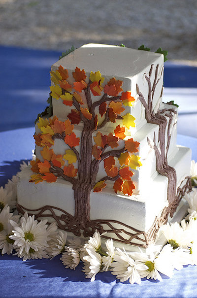All Seasons Wedding Cake - Autumn/Fall