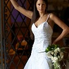 A-Line Satin & Tulle Wedding Dress
