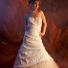 A-Line Taffeta and Tulle Wedding Dress
