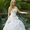 Satin & Tulle Ball Gown Wedding Dress