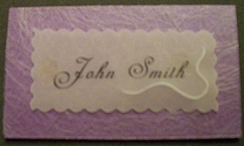 Lilac and Lilies Place Card - Wedding Craft Project