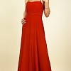 A-Line Empire Style Red Dress